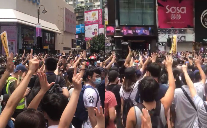 hong kong protest china proposed security law