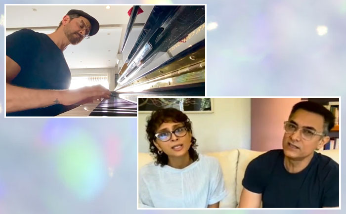 Hrithik Roshan, Aamir Khan and Kiran Rao