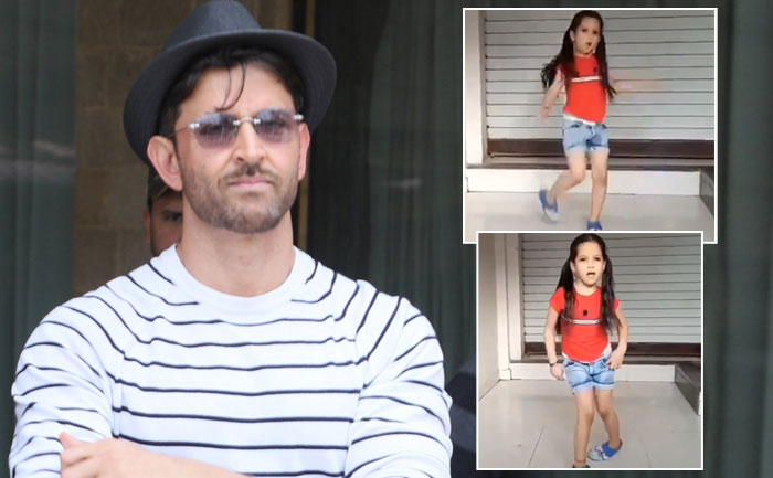 hrithik roshan impressed with little girl dance
