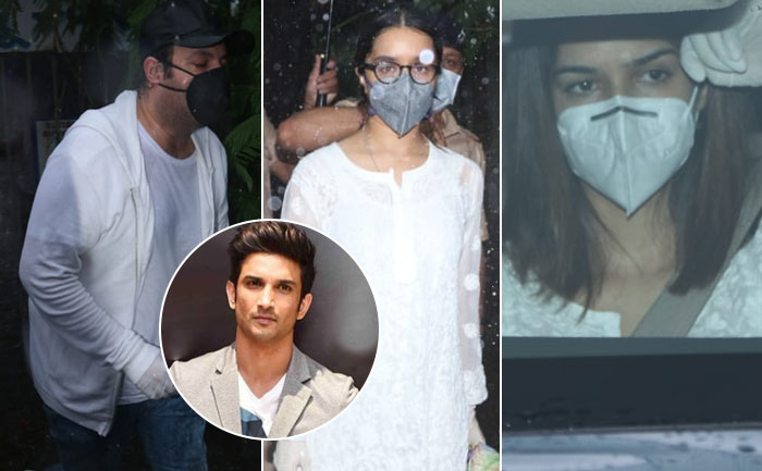 Sushant Singh Rajput Funeral Kriti Sanon Shraddha Kapoor Others Pay Last Respect