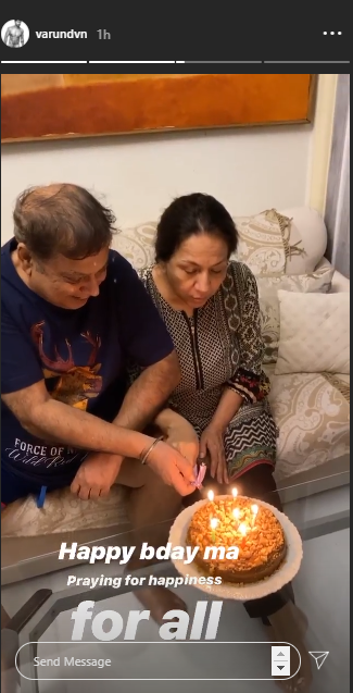 Varun Dhawan Celebrates Mom, Karuna's Birthday In Lockdown-View