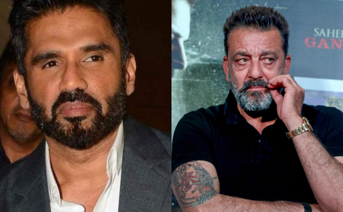 Suniel Shetty and Sanjay Dutt