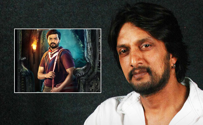 phantom kichcha sudeep shares first look poster nirup bhandari