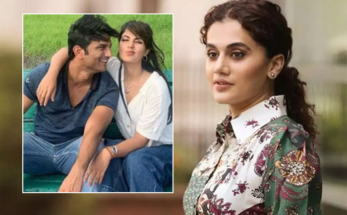 Taapsee Pannu-Sushant Singh Rajput and Rhea Chakraborty