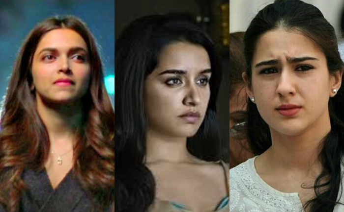 Deepika Padukone, Shrraddha Kapoor and Sara Ali Khan