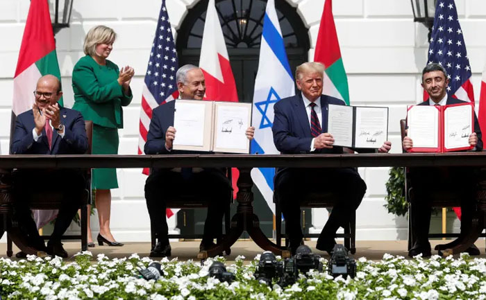 israel bahrain uae sign deal at white house