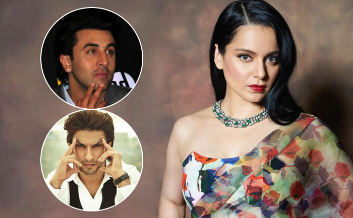 Kangana Ranaut, Ranveer Singh and Ranbir Kapoor