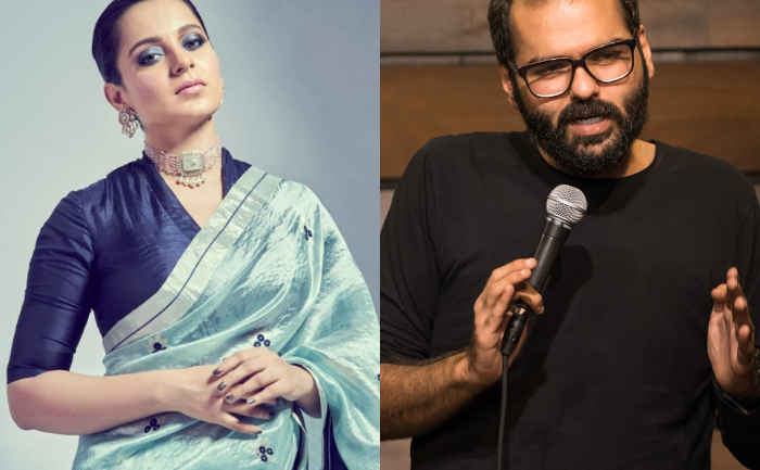 Kangana Ranaut and Kunal Kamra