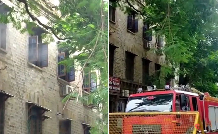 mumbai exchange building fire housing ncb office