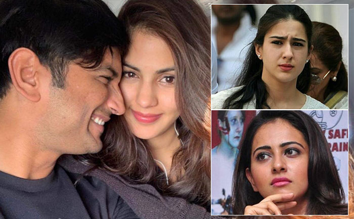 Sushant Singh Rajput, Rhea Chakraborty-Sara Ali Khan and Rakul Preet Singh