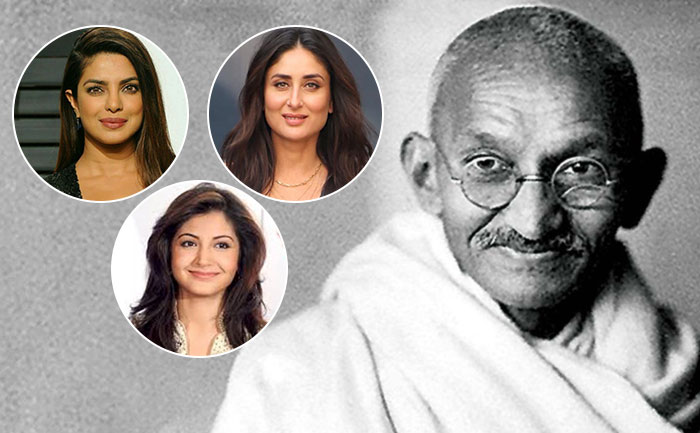 Priyanka Chopra, Anushka Sharma and Kareena Kapoor Khan Gandhi Jayanti Posts