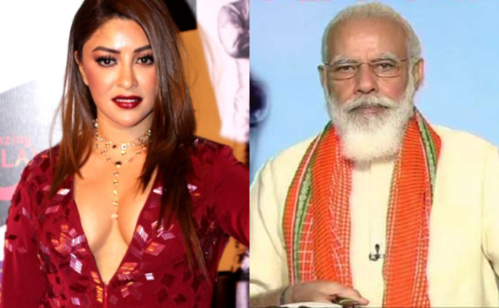 PM Modi and Payal Ghosh