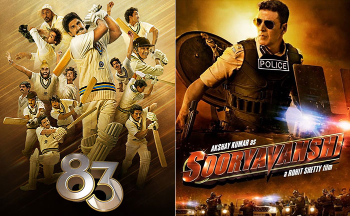 Ranveer Singh and Akshay Kumar Sooryavanshi 83
