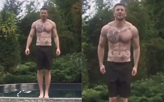 Chris Evans Fan Go Wild Over His Abs Tattoos In New Shirtless Video