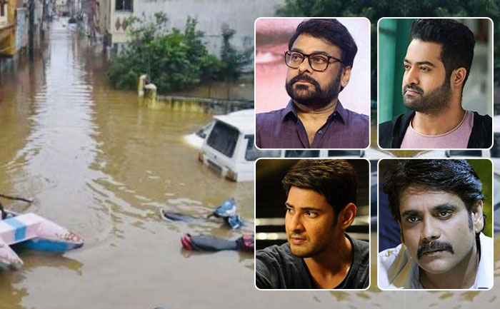 hyderabad floods mahesh babu jr ntr donate