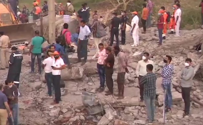 Six Killed In A Godown Collapse After A Massive Explosion In Ahmedabad