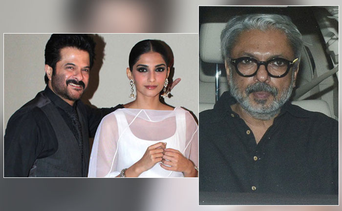 Sanjay Leela Bhansali, Sonam Kapoor and Anil Kapoor