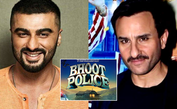 Arjun Kapoor, Saif Ali Khan-Bhoot Police Poster Our
