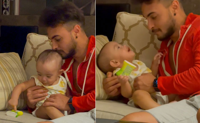 aayush sharma daughter ayat viral video