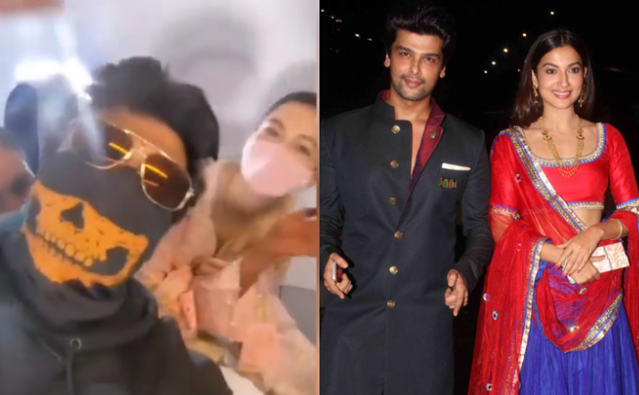 Kushal Tandon and Gauahar Khan -Meet In Flight