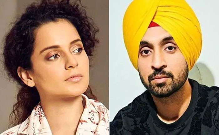 Kangana And Diljit Twitter