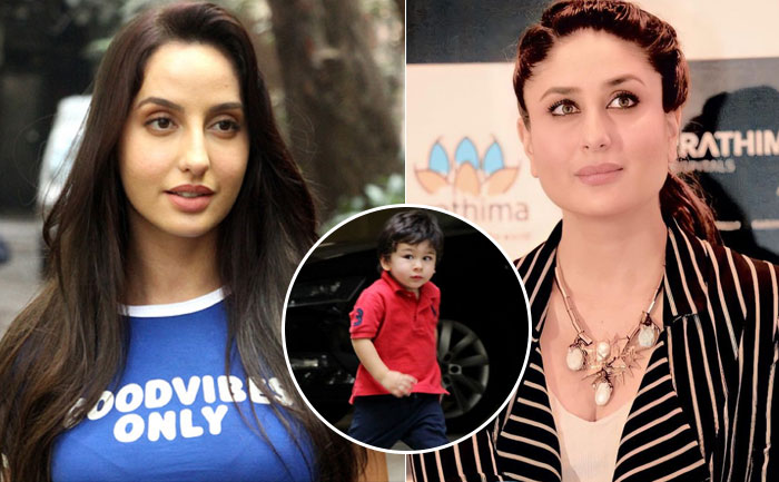 Nora Fatehi-Kareena Kapoor and Taimur Ali Khan