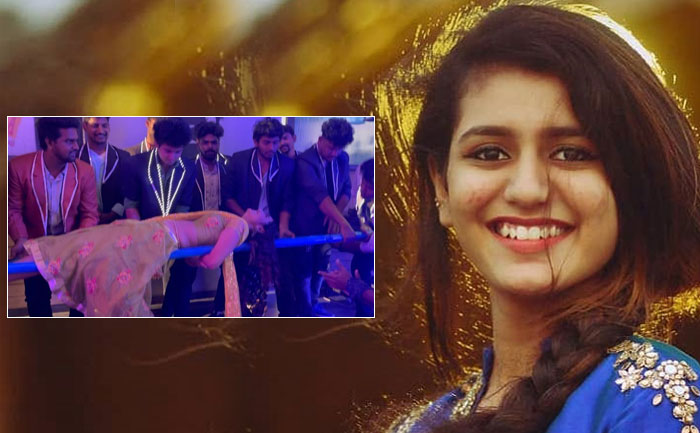 Priya Prakash Varrier Ladi Ladi shoot