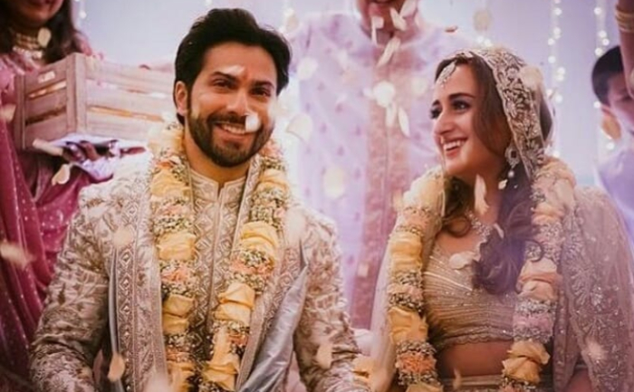 Varun Dhawan and Natasha Wedding First Pic