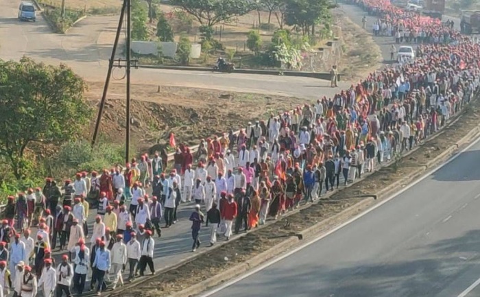 nashik farmers reach mumbai