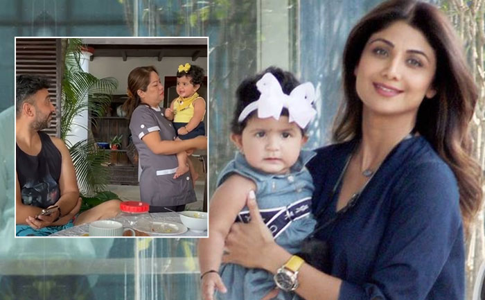 Shilpa Shetty S Daughter Mimics Father Raj Kundra In This Adorable Video