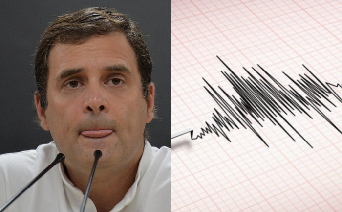 Rahul Gandhi Earthquake Northern India Delhi NCR Congress Leader