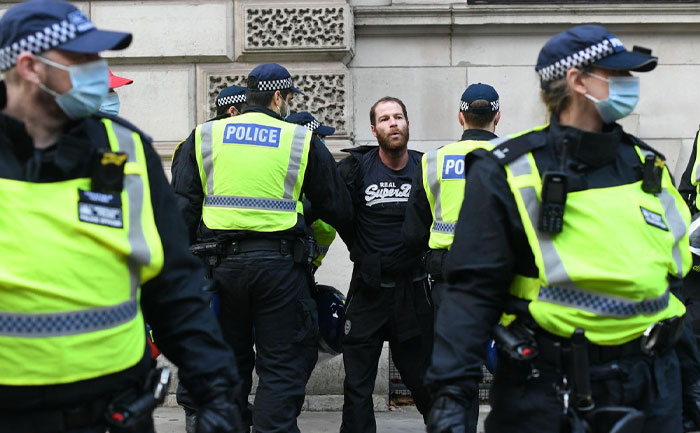 anit lockdown protests london