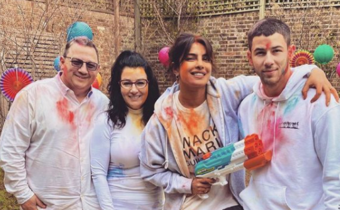 Paul Kevin Jonas, Denise Miller Jonas, Priyanka Chopra, Nick Jonas
