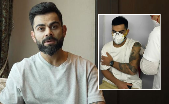virat kohli covid vaccine first dose