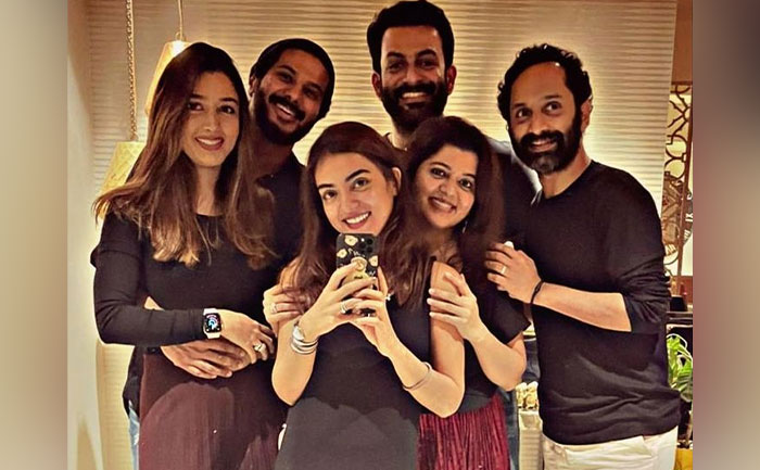 Dulquer Salmaan, Fahadh Faasil, Prithviraj Sukumaran & Their Wives Epic Selfie Wins the web