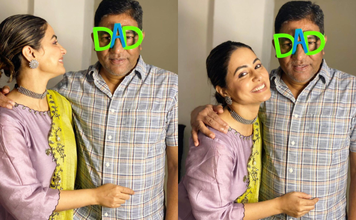 Hina Khan, Aslam Khan, Father's Day