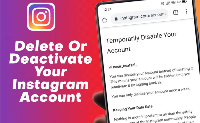 How To Delete Or Deactivate Your Instagram Account For Good