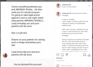 Sofia Hayat, Abhinav Shukla 