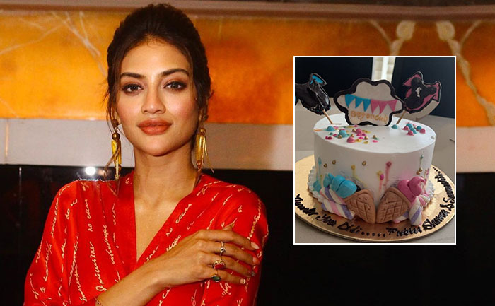 nusrat jahan receives pregnancy themed cake