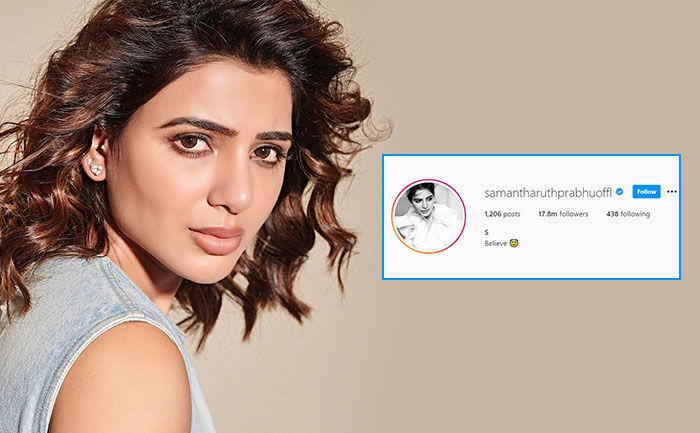samantha drops akkineni from twitter insta