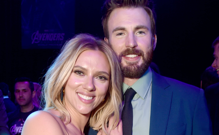 Chris Evans and Scarlett Johansson