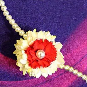floral rakhi, how to make rakhi at home, beautiful rakhi making ideas