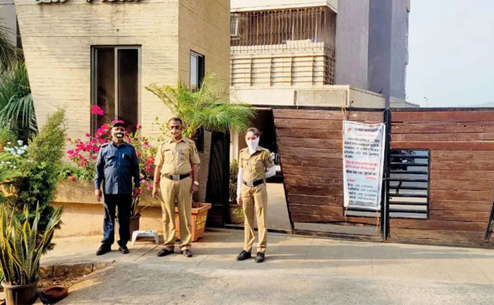bmc cops at sealed buildings