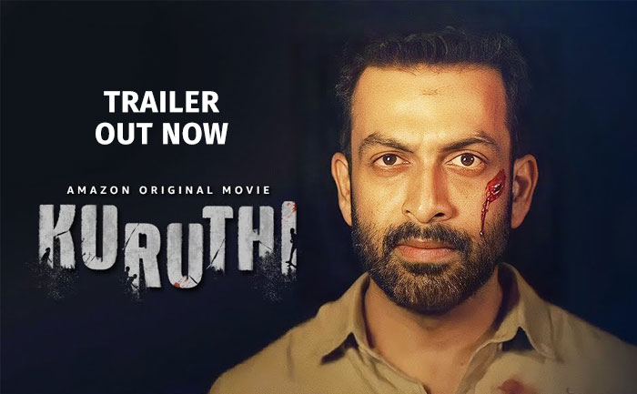 prithviraj sukumaran kuruthi trailer out