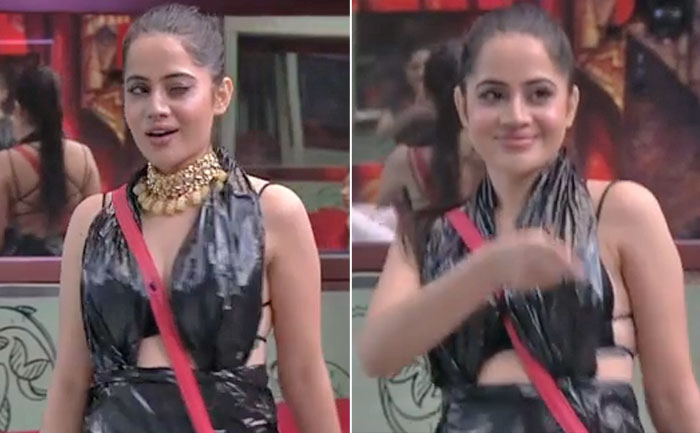 Bigg Boss OTT: Urfi Javed Creates Dress Out Of Garbage Bag, Watch Video