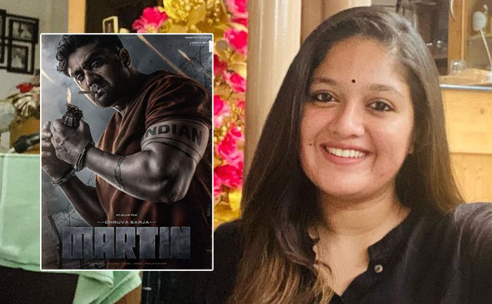 meghana shares dhruva sarja martin poster
