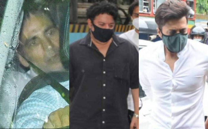Aruna Bhatia funeral, Akshay Kumar, Twinkle Khanna, Riteish Deshmukh, Sajid Khan, Rohit Shetty