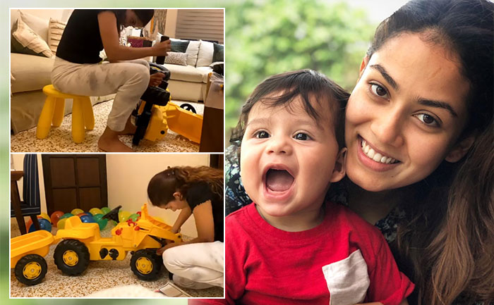 mira rajput jcb toy zain
