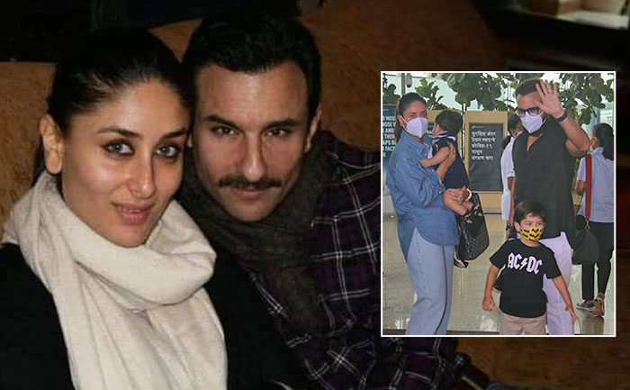 saif kareena sons airport