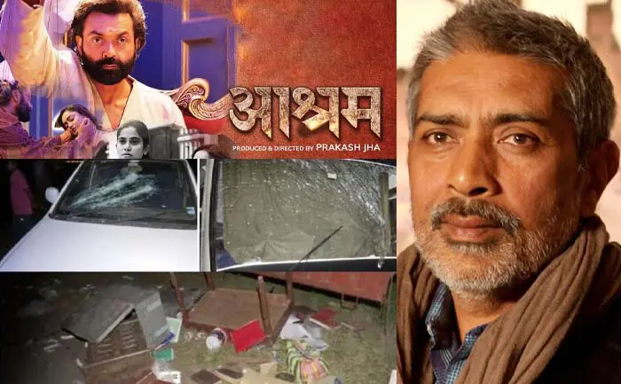 ashram 2 bajrang dal vandalise sets